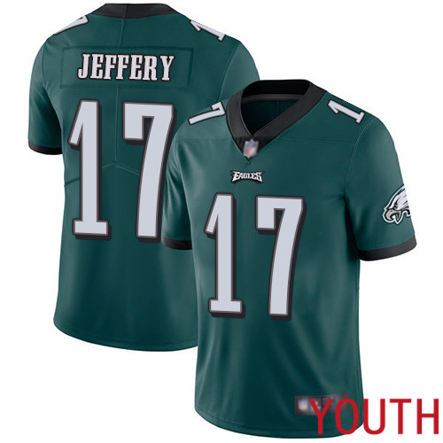 Youth Philadelphia Eagles #17 Alshon Jeffery Midnight Green Team Color Vapor Untouchable NFL Jersey Limited2->youth nfl jersey->Youth Jersey